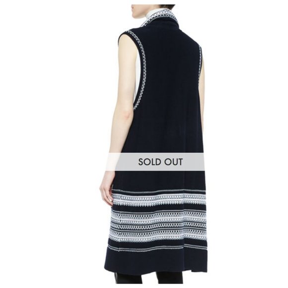 Vince Textured Drape Front Vest - Picture 15 of 15